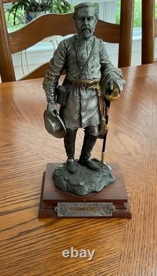 General Robert E Lee Confederate Pewter Statue Ricker Civil War Limited Ed