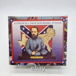 General Stonewall Jackson Bust Statue Sculpture Confederate Civil War 6 by 7