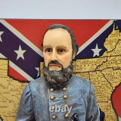 General Stonewall Jackson Bust Statue Sculpture Confederate Civil War 6 by 7