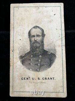 General Ulysses S. Original Carte De Visite CDV Sepia US Civil War Era