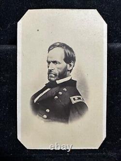 General WM Tecumseh Sherman Original Carte De Visite CDV Sepia US Civil War Era