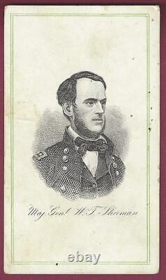 General William T. Sherman. Union General, Civil War CDV