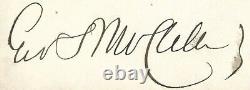 George B. McClellan (Civil War Union Army General) Original Signature on Cover