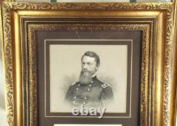 George Stoneman Civil War Union Major General Cavalry Commander Autograph'Rare