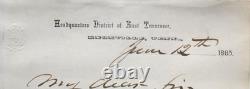 George Stoneman Civil War Union Major General Cavalry Commander Autograph'Rare