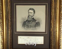 George Stoneman Civil War Union Major General Cavalry Commander Autograph'Rare