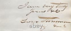 George Stoneman Civil War Union Major General Cavalry Commander Autograph'Rare