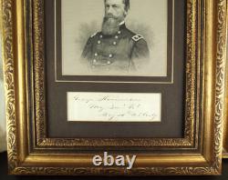 George Stoneman Civil War Union Major General Cavalry Commander Autograph'Rare