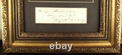 George Stoneman Civil War Union Major General Cavalry Commander Autograph'Rare