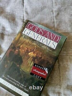 Gods and Generals, 1st Edition Autographed Copy by Author