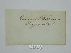 Gouverneur K Warren Signed 3x5 Cut Paper Union Army General Civil War JSA COA