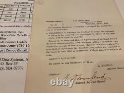 Grant Field Commander CIVIL War General Order Assigns By Passing Seniority # 170