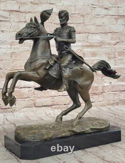 Handcrafted Civil War General Hot Cast Museum Quality Bronze Artwork Sculture