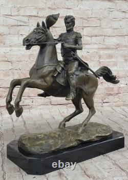 Handcrafted Civil War General Hot Cast Museum Quality Bronze Artwork Sculture