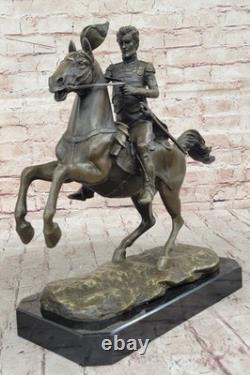 Handcrafted Civil War General Hot Cast Museum Quality Bronze Artwork Sculture