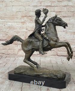 Handcrafted Civil War General Hot Cast Museum Quality Bronze Artwork Sculture