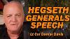 Hegseth Generals Speech Lt Col Daniel Davis