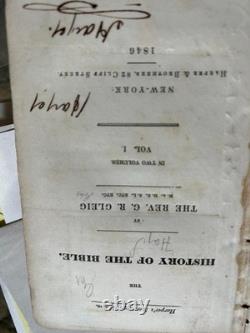 History of the Bible textbook owned and signed by Civil War General S. R. Gist