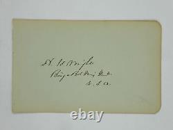 Horatio Wright Signed 4.75x7.5 Cut Paper Union Army General Civil War JSA COA