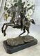 Hot Cast Civil War General On Horse And Sword Bronze Sculpture Figurine Artwork