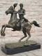 Hot Cast Civil War General On Horse And Sword Bronze Sculpture Marble Figure Art