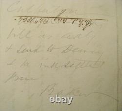 Iowa CIVIL War Adjutat General Nb General Orders Printing Letter Fort Dodge 1864