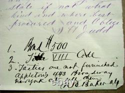 Iowa CIVIL War General Nathaniel Baker Letter