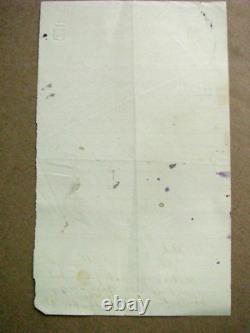 Iowa CIVIL War General Nathaniel Baker Letter