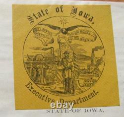 Iowa CIVIL War General William Stone Order Des Moines 1864