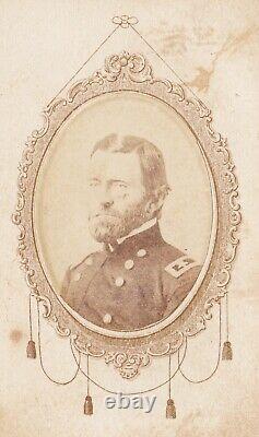 JC&C -RARE- CDV Civil War General Ulysses S. Grant Carte de Visite Signed