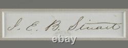 J. E. B Stuart Signed Confederate General -Jeb Stuart Civil War Signature Psa/Dna