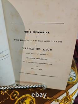 James Peckham General Nathaniel Lyon And Missouri In 1861 1st ed 1866 Civil War
