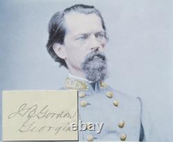 John Brown Gordon Confederate Civil War General One of Lee's Best Autograph Rare