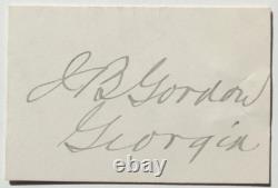 John Brown Gordon Confederate Civil War General One of Lee's Best Autograph Rare