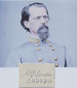 John Brown Gordon Confederate Civil War General One of Lee's Best Autograph Rare