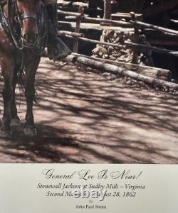 John Paul Strain General Lee Is Near Collectible Civil War Print COA
