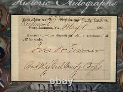 John W Turner Historic Autograph Civil War Divided Brigadier General BGS Auto