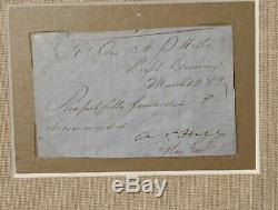 KIA Civil War Confederate General A. P. Hill War-Date Signed Document Framed