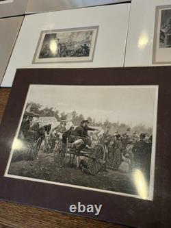 LOT 30 ORIG CIVIL WAR 1860s US CFA STEEL PLATE PRINT GENERALS WAR SLAVES 19th C