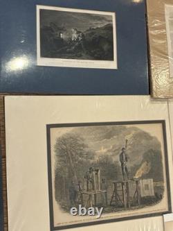 LOT 30 ORIG CIVIL WAR 1860s US CFA STEEL PLATE PRINT GENERALS WAR SLAVES 19th C