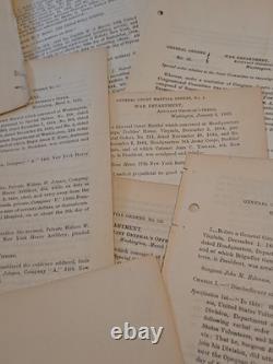 LOT OF 10 1863-1865 War Department CIVIL WAR General Orders each 1 TO 7 Pages