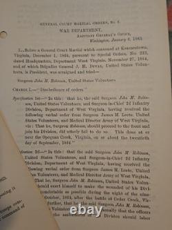 LOT OF 10 1863-1865 War Department CIVIL WAR General Orders each 1 TO 7 Pages