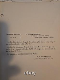 LOT OF 10 1863-1865 War Department CIVIL WAR General Orders each 1 TO 7 Pages
