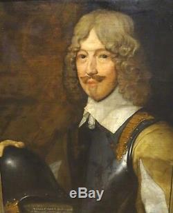 Large English Civil War General Portrait William Cavendish 1st Duke Of Newcastle