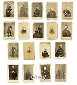 Large Lot Of Civil War Generals / 1860s CDV Soldier Photos