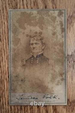 Leonidas Polk CDV Confederate General Civil War Perryville Atlanta Brady Anthony