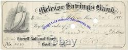 Lew Wallace Civil War general & Ben Hur author endorsed check 1882