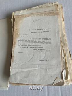 Lot Of 35 CIVIL War General Orders Tenn Missouri Virginia DC Court Martial Etc