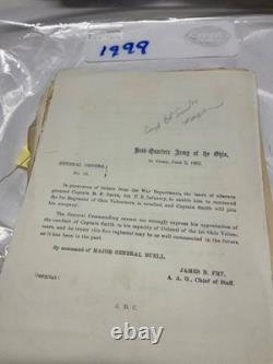 Lot Of 35 CIVIL War General Orders Tenn Missouri Virginia DC Court Martial Etc