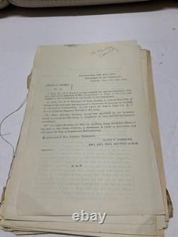 Lot Of 35 CIVIL War General Orders Tenn Missouri Virginia DC Court Martial Etc